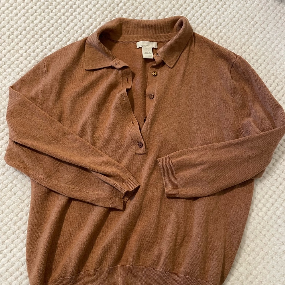 3/4 sleeve knit pull over
